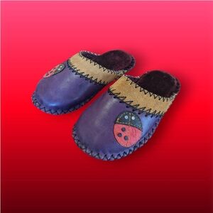 Kids Handmade Leather Slippers